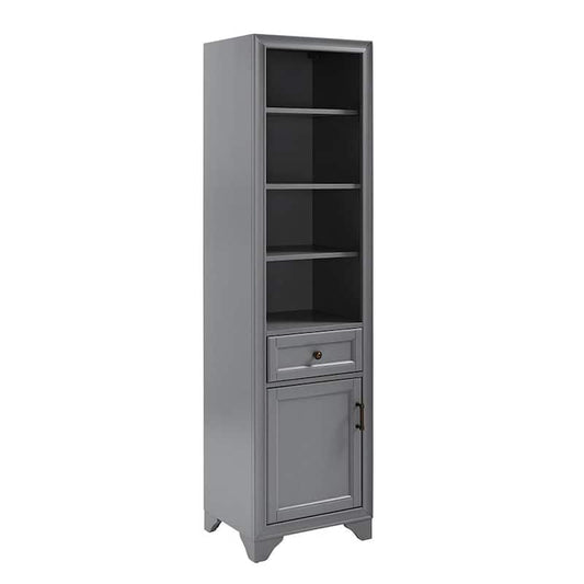 Tara 18 in. W x 15 in. D x 67.62 in. H Linen Cabinet in Grey