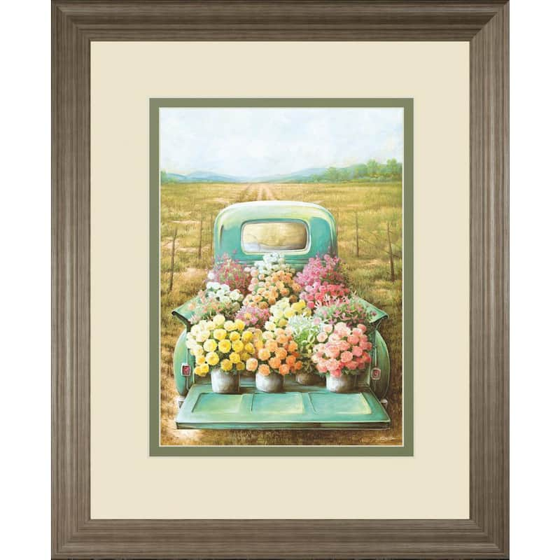 Flowers For SaleBy Deedee Framed Print Nature Wall Art 34 in. x 40 in.