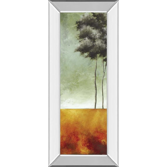 Palms RightMirror Framed Print Wall Art 18 in. x 42 in.