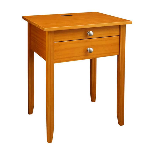 Honey OakLucia Nightstand with USB Port