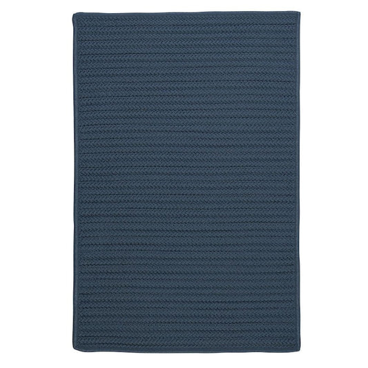 Simply Home Lake Blue 6 ft. x 9 ft. Solid Indoor/Outdoor Area Rug