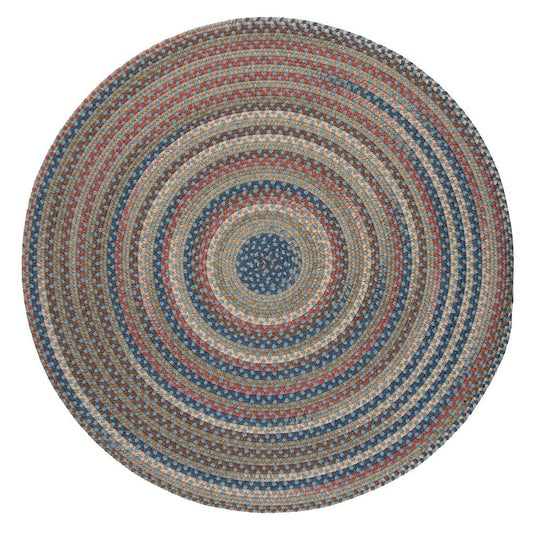 Cedar Cove Light Blue 7 ft. x 7 ft. Cabin Round Area Rug