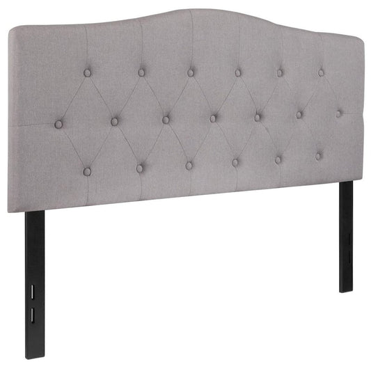 Light Gray Full Headboard Panel Design