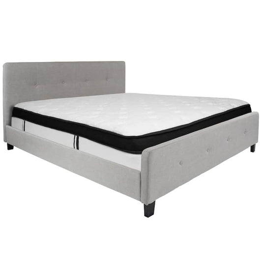 Light Gray King Bed Set