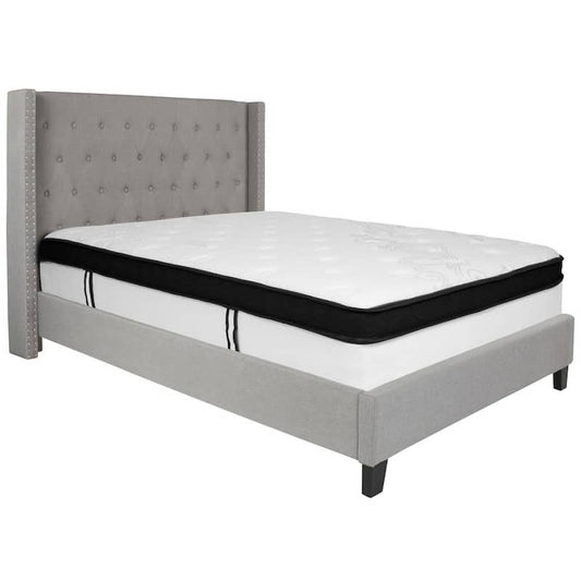 Light Gray Full Bed Set