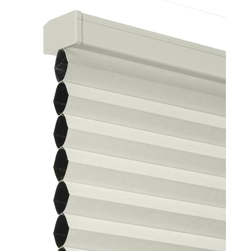 Cut-to-Size Limestone Cordless Blackout Insulating Polyester Cellular Shade 35.5 in. W x 72 in. L