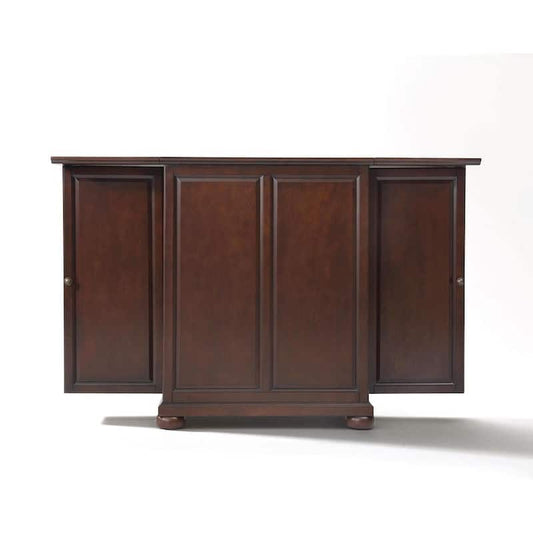 Alexandria Mahogany Bar with Expandable Storage