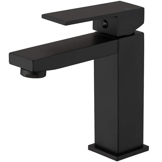 Single Hole Single-Handle Bathroom Faucet in Matte Black