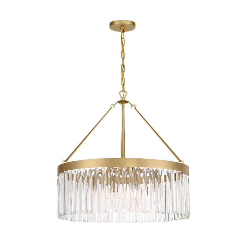 Emory 8-Light Modern Gold Chandelier