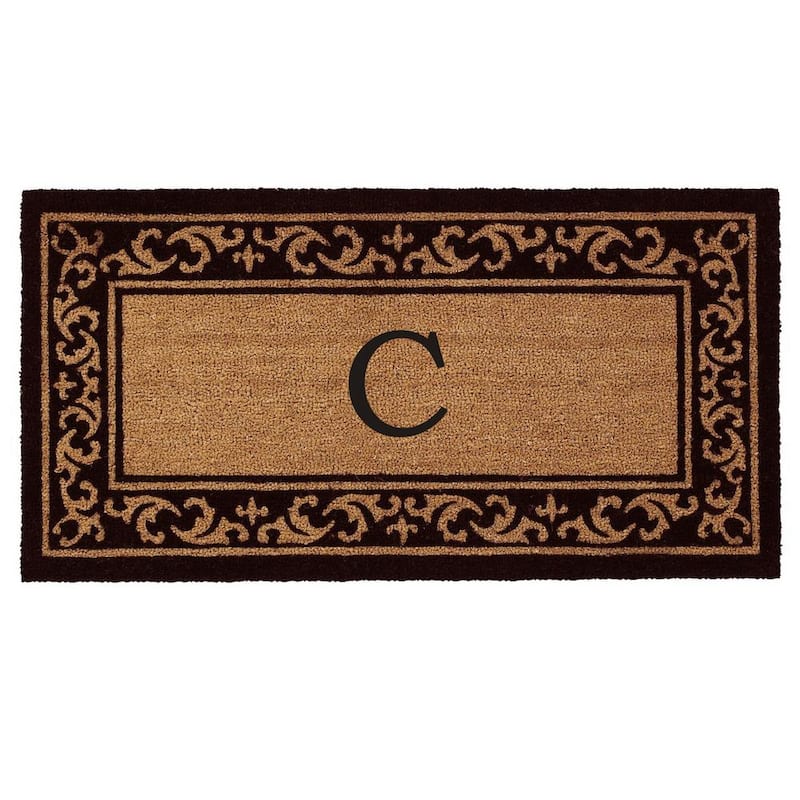 Kendall Monogram Door Mat 24 in. x 48 in. (Letter C)