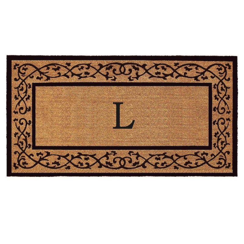 Abbington Monogram Doormat 3' x 6' (Letter L)