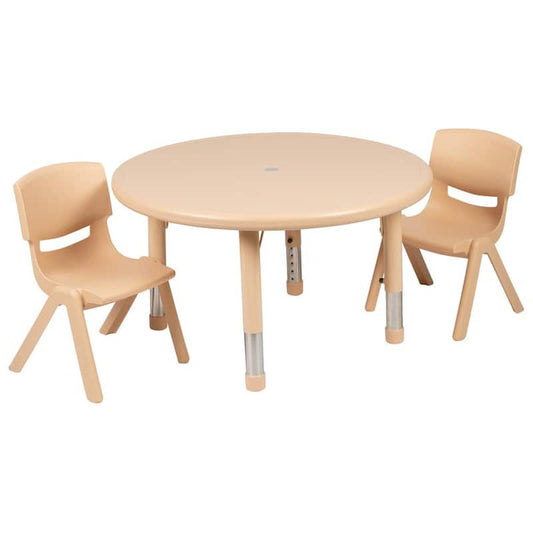 Natural Kids' Table and Chair Set