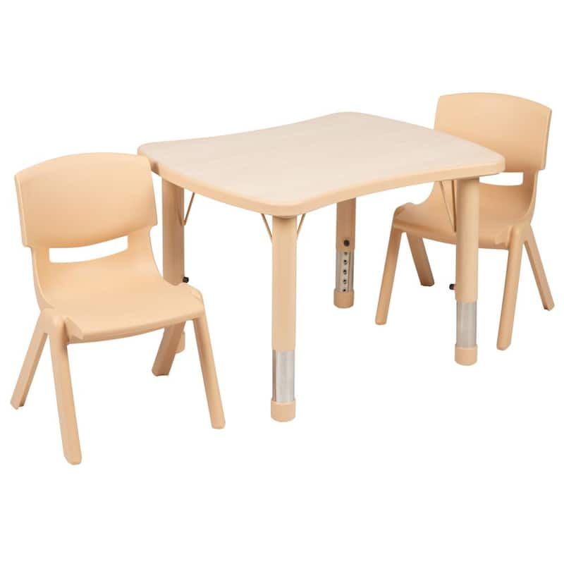 Natural Kids' Table and Chair Set