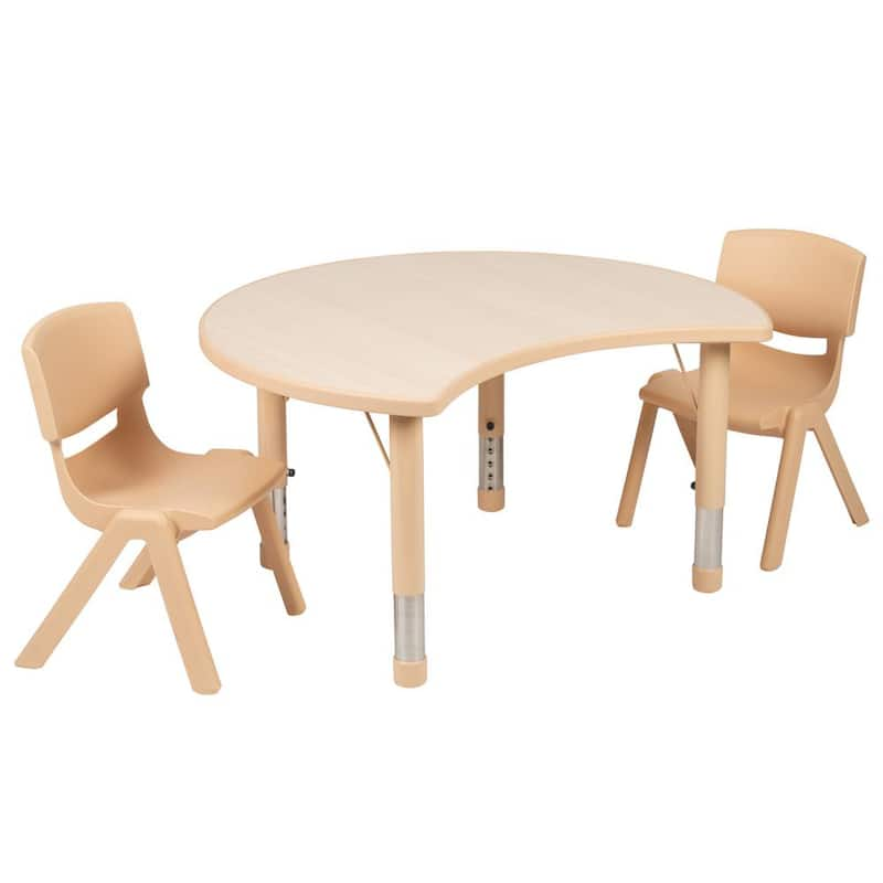 Natural Kids' Table and Chair Set