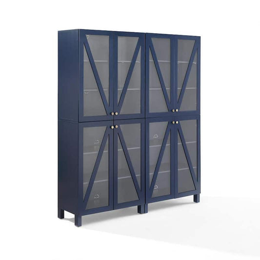 Cassai Navy 2-Piece Storage Pantry Set