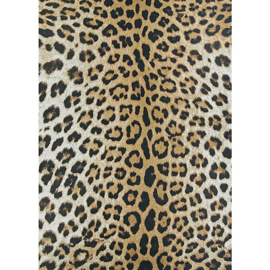 Dolce Amur Leopard New Gold 4 ft. x 6 ft. Indoor/Outdoor Area Rug