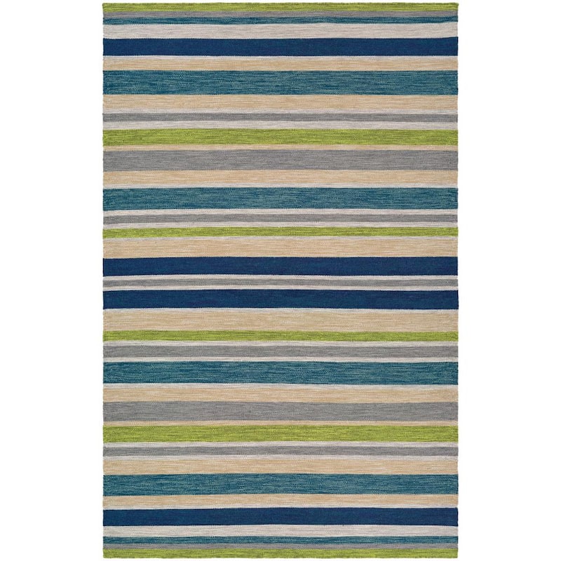 Cottages Alki Ocean Shades 5 ft. x 8 ft. Indoor/Outdoor Area Rug