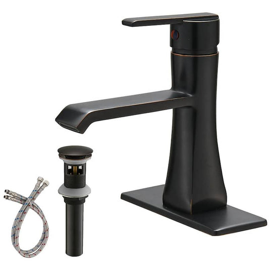 Single Hole Single-Handle Bathroom Faucet in Oil Rubbed Bronze