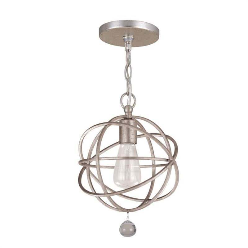 Solaris 1-Light Olde Silver Pendant