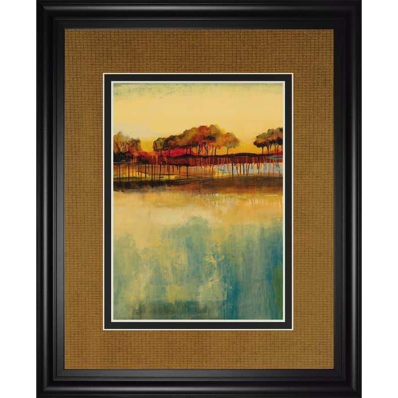 October Sky IlBy George Framed Print Abstract Wall Art 34 in. x 40 in.