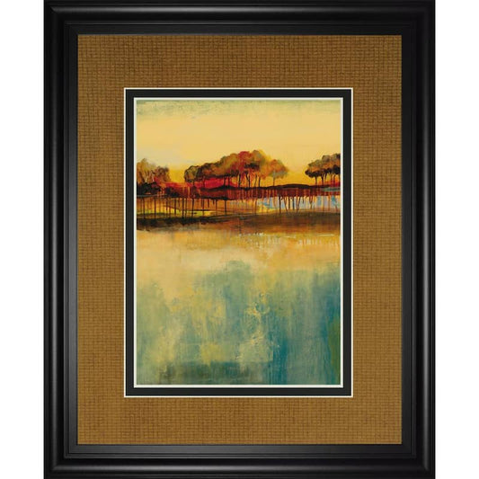 October Sky IlBy George Framed Print Abstract Wall Art 34 in. x 40 in.