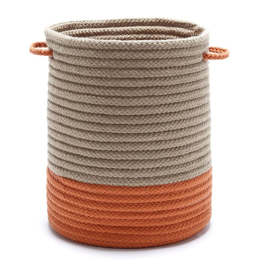 Harbor Orange Round Polypropylene Basket