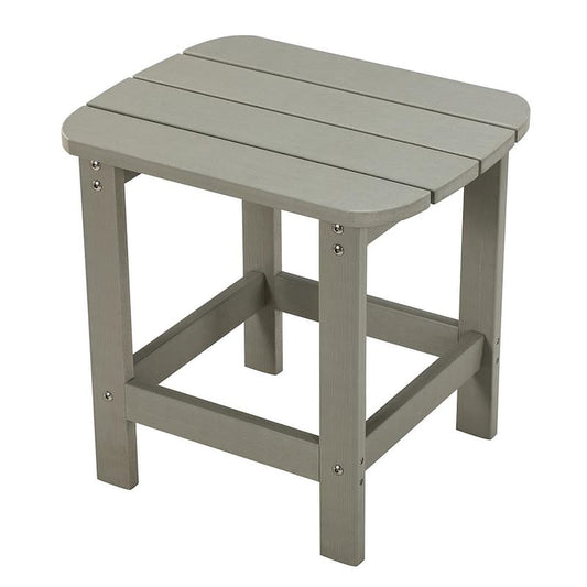 Plastic Outdoor Side Table, Grey