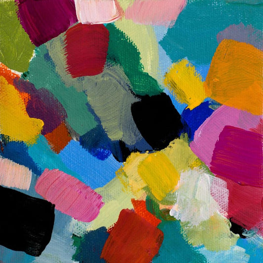 Spring Confetti IIby Lanie Loreth Unframed Abstract Art Print 84 in. x 84 in.