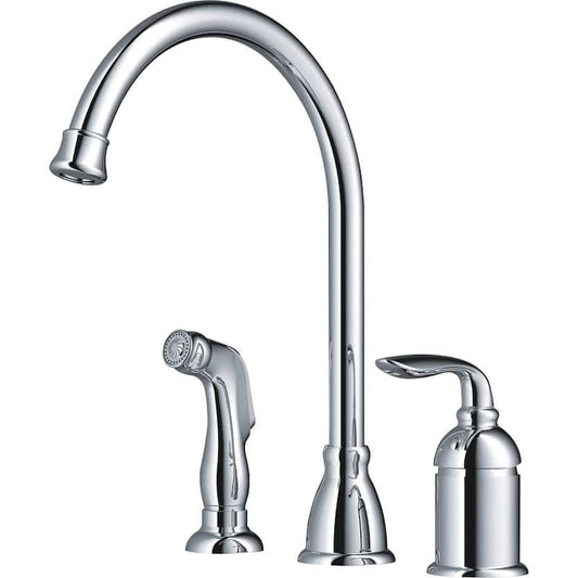 Majestic Single Handle Standard Kitchen Faucet in Polished Chrome