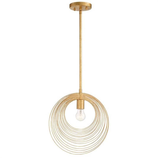 Doral 1-Light Renaissance Gold Pendant