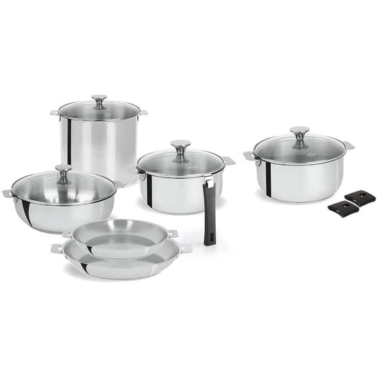 Tulipe 13-Piece Stainless Steel Cookware Set