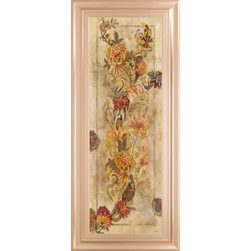 Fleur Delicate IlBy Georgie Framed Print Abstract Wall Art 42 in. x 18 in.