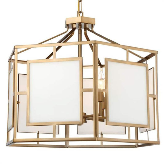 Hillcrest 6-Light Vibrant Gold Standard Chandelier