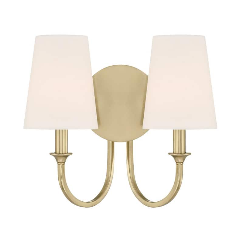 Payton 2-Light Vibrant Gold Wall Sconce