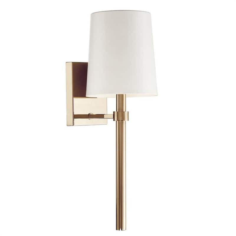 Bromley 1-Light Vibrant Gold Sconce