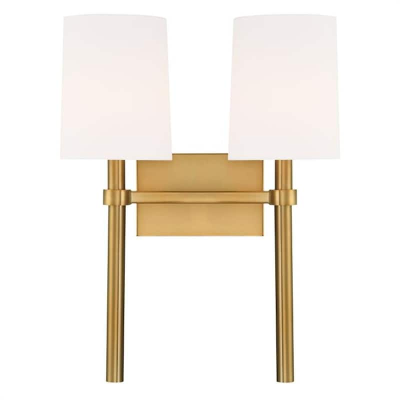 Bromley 2-Light Vibrant Gold Sconce