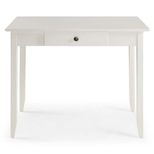 Shaker 36 in. Rectangular White 1-Drawer Writing Desk