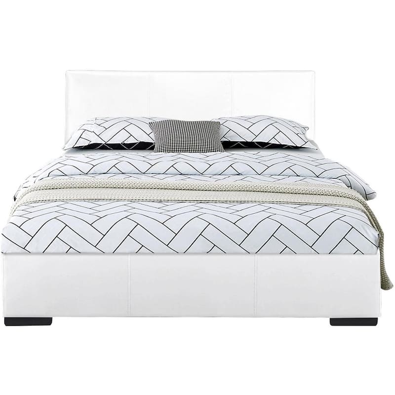 Abbey White Twin Platform Bed