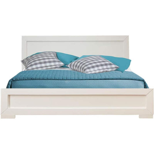 Oxford White King Platform Bed