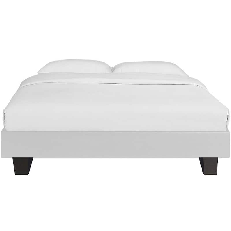 Acton White Queen Platform Bed