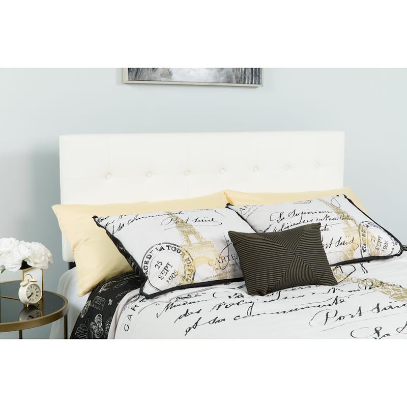 Queen White Headboard