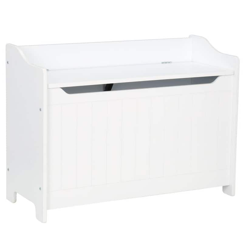 Catskill Ready to Assemble 32.75 x 24 x 14 in. Base Wooden Storage Bench in white