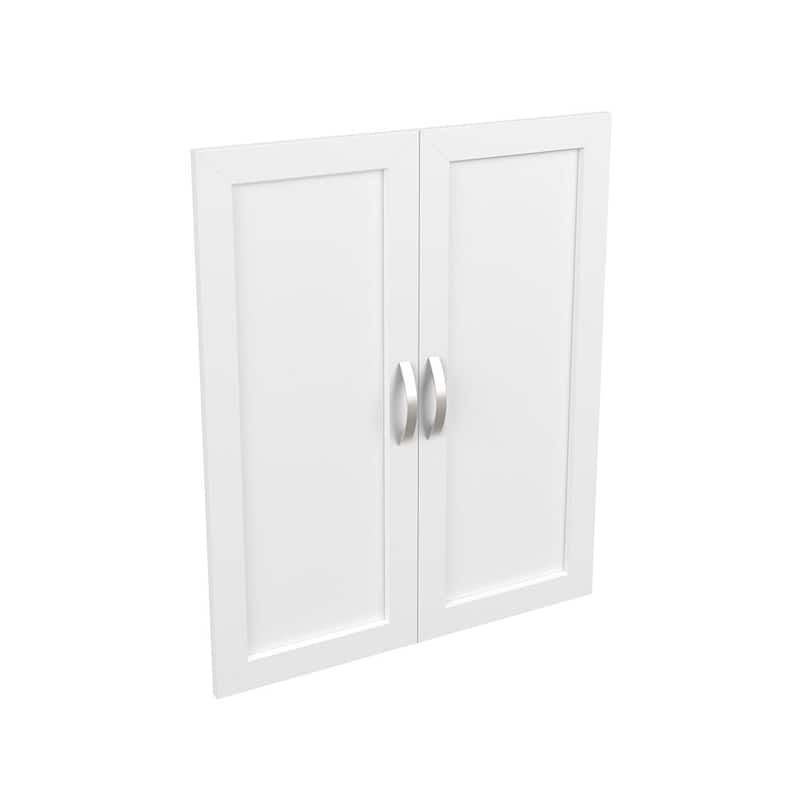 Style+ 25 in. W Shaker White Closet Door Kit