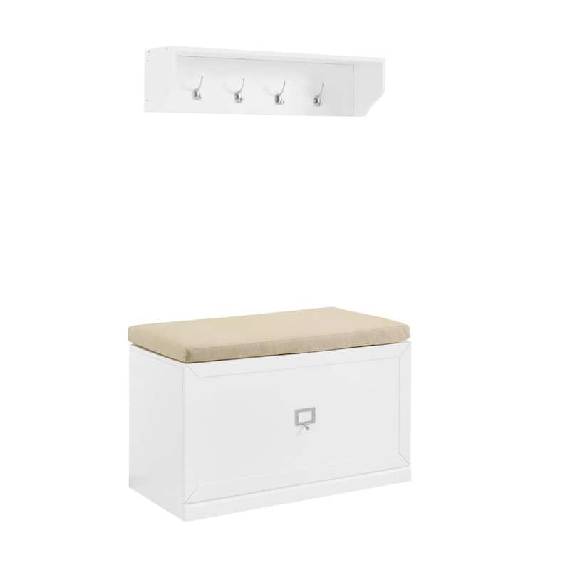 Harper White 2-Piece Entryway Set