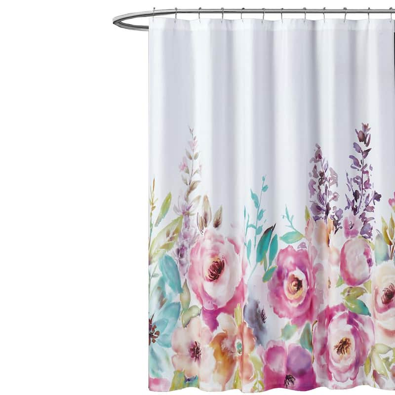 Spring Flowers 72 in. Floral Shower Curtain