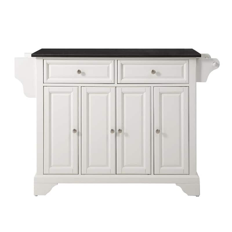 Lafayette White Kitchen Island with Granite Top