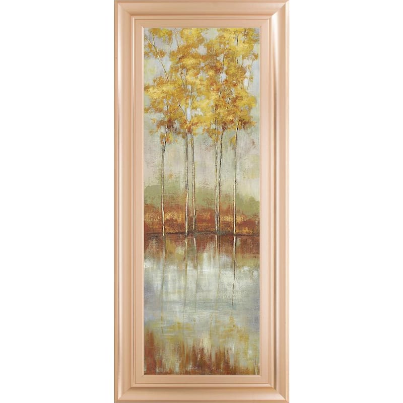 Reflections IlBy Allison Pearce Framed Print Abstract Wall Art 42 in. x 18 in.